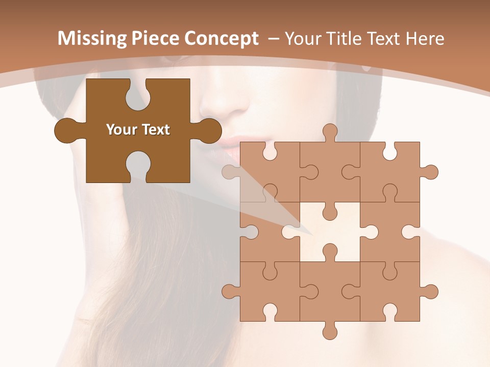 Portrait Beauty Flower PowerPoint Template