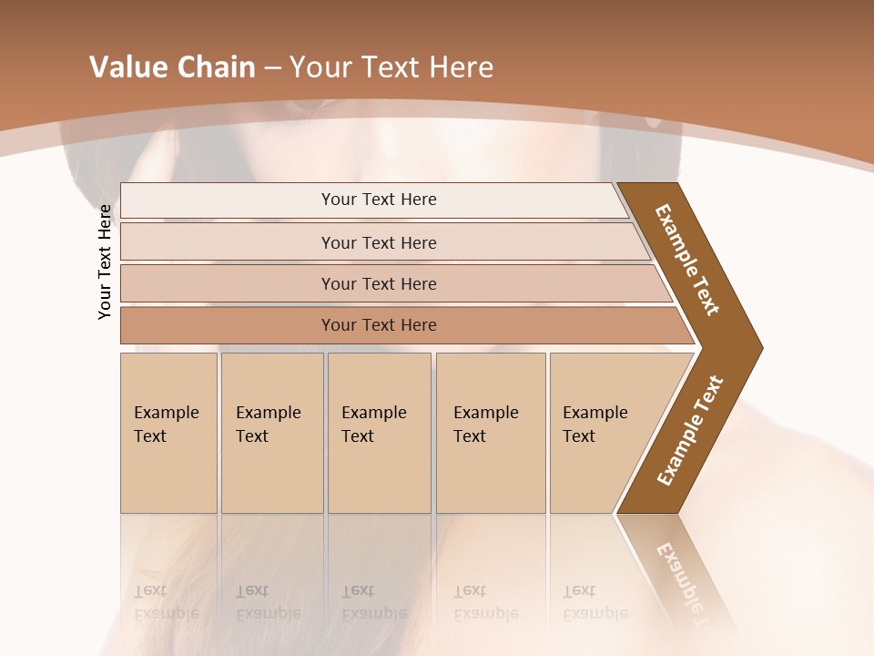 Portrait Beauty Flower PowerPoint Template