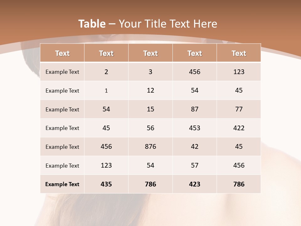 Portrait Beauty Flower PowerPoint Template