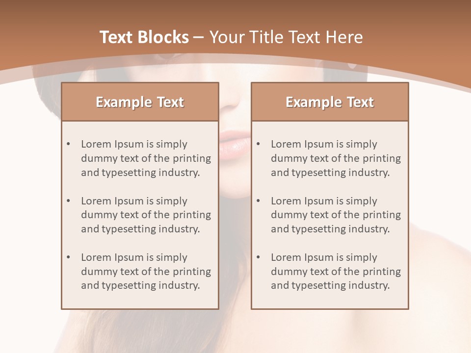 Portrait Beauty Flower PowerPoint Template