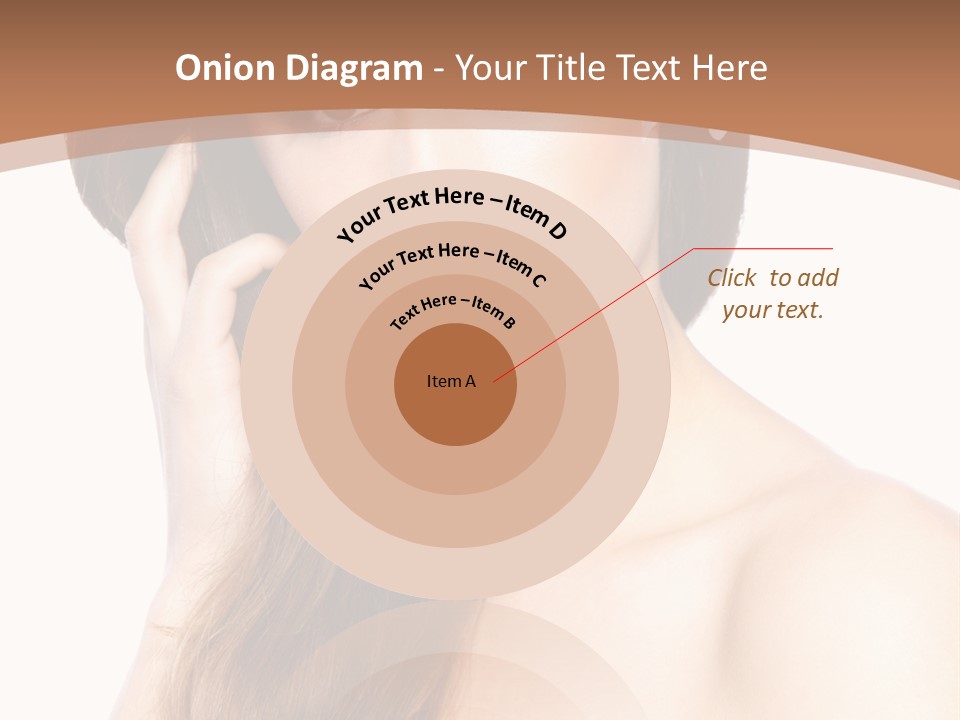 Portrait Beauty Flower PowerPoint Template