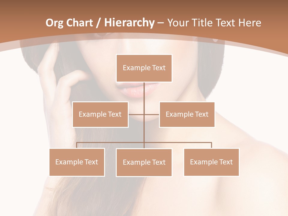 Portrait Beauty Flower PowerPoint Template