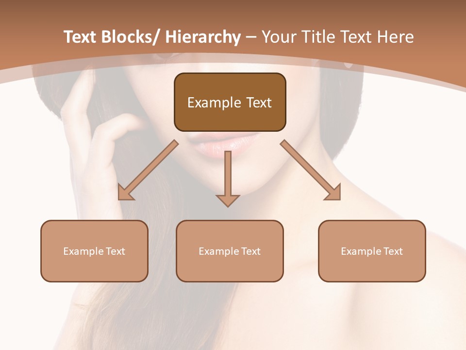 Portrait Beauty Flower PowerPoint Template