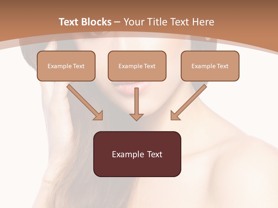 Portrait Beauty Flower PowerPoint Template