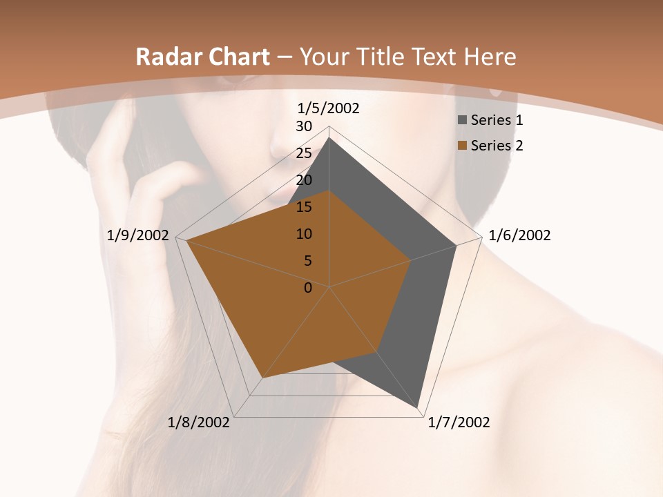 Portrait Beauty Flower PowerPoint Template