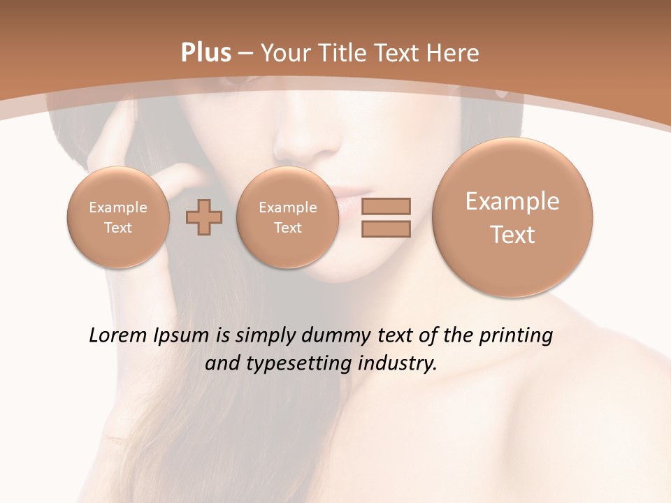 Portrait Beauty Flower PowerPoint Template