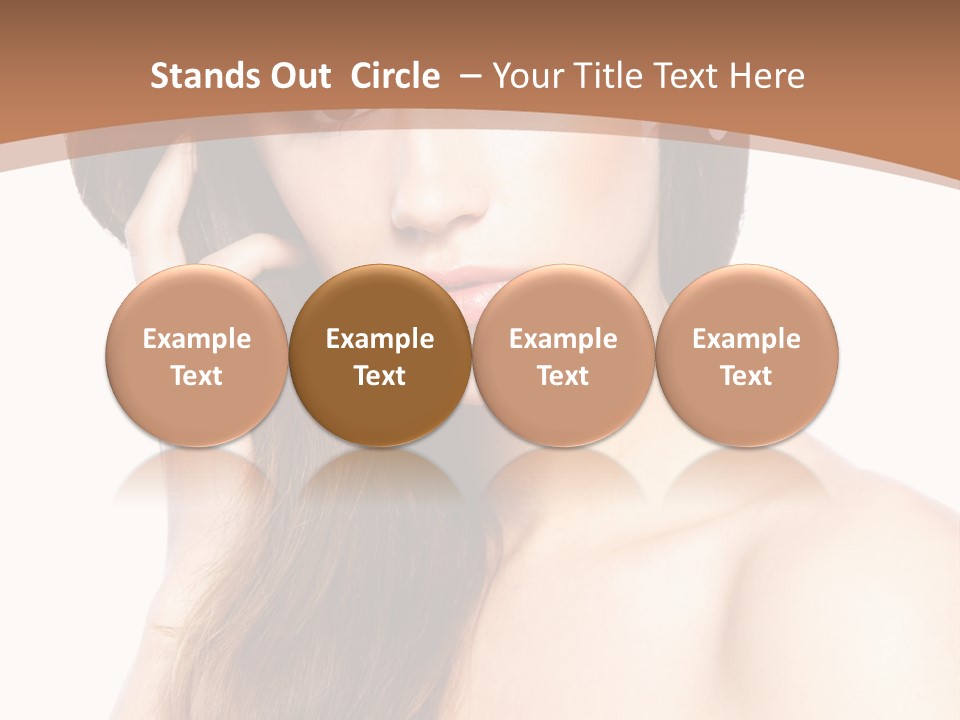 Portrait Beauty Flower PowerPoint Template