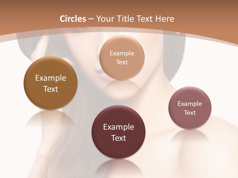 Portrait Beauty Flower PowerPoint Template