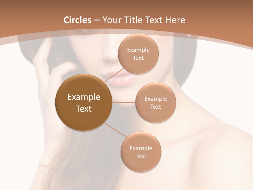 Portrait Beauty Flower PowerPoint Template