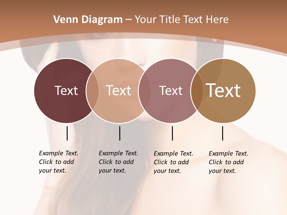 Portrait Beauty Flower PowerPoint Template