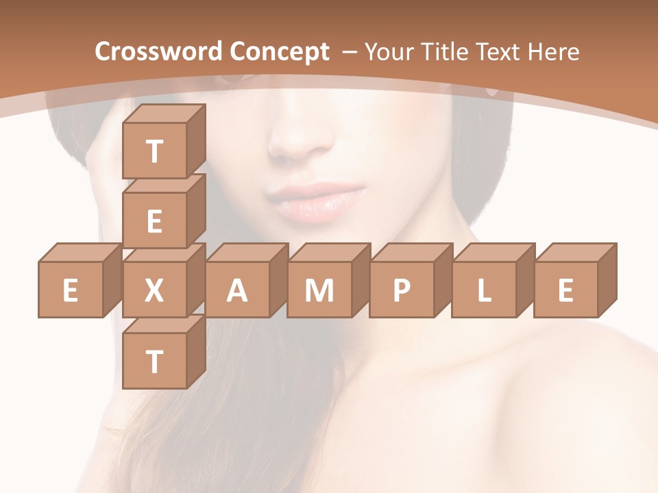 Portrait Beauty Flower PowerPoint Template