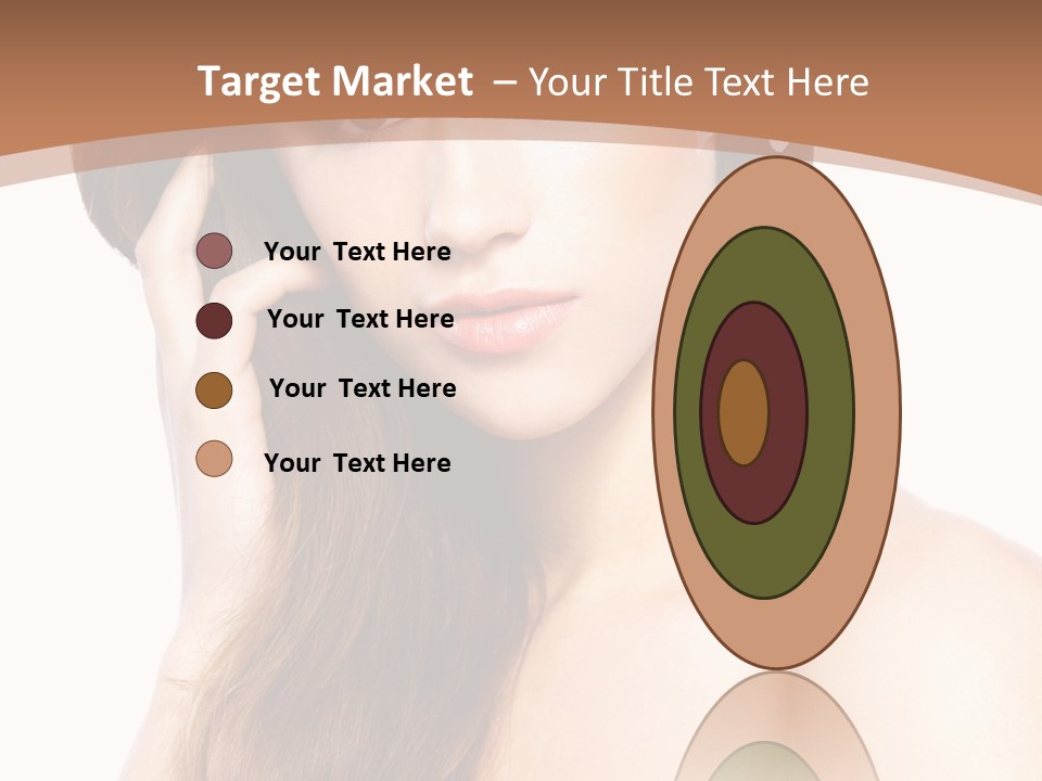 Portrait Beauty Flower PowerPoint Template