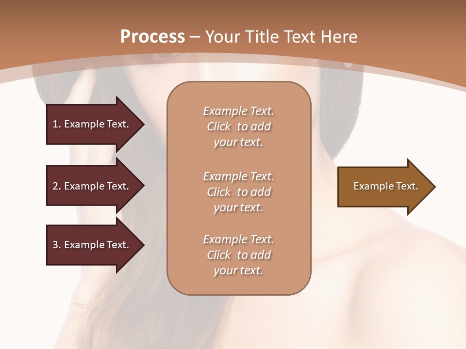 Portrait Beauty Flower PowerPoint Template