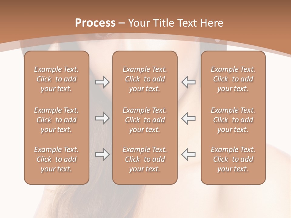 Portrait Beauty Flower PowerPoint Template