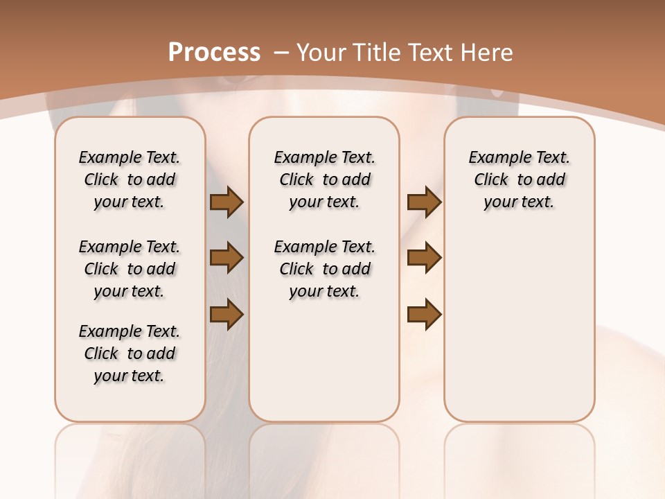 Portrait Beauty Flower PowerPoint Template