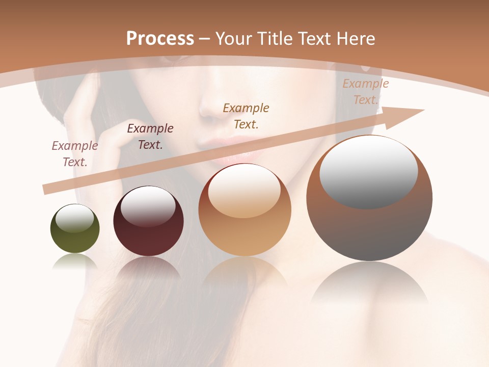 Portrait Beauty Flower PowerPoint Template