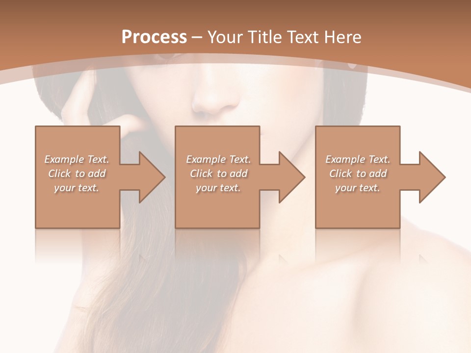 Portrait Beauty Flower PowerPoint Template