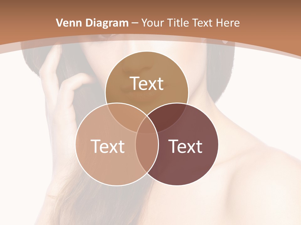 Portrait Beauty Flower PowerPoint Template