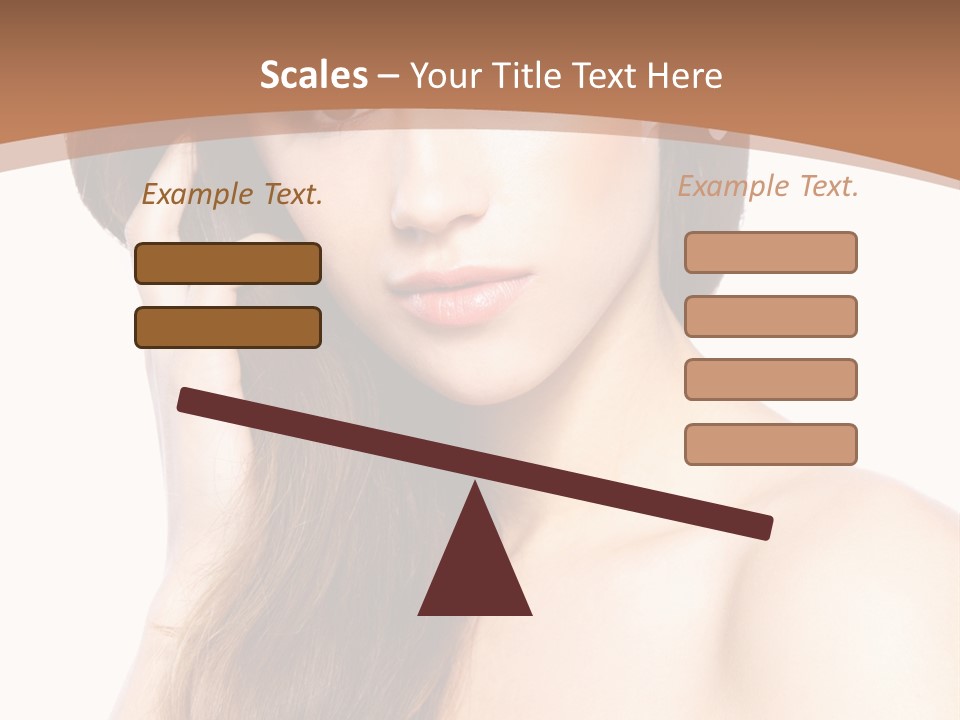 Portrait Beauty Flower PowerPoint Template