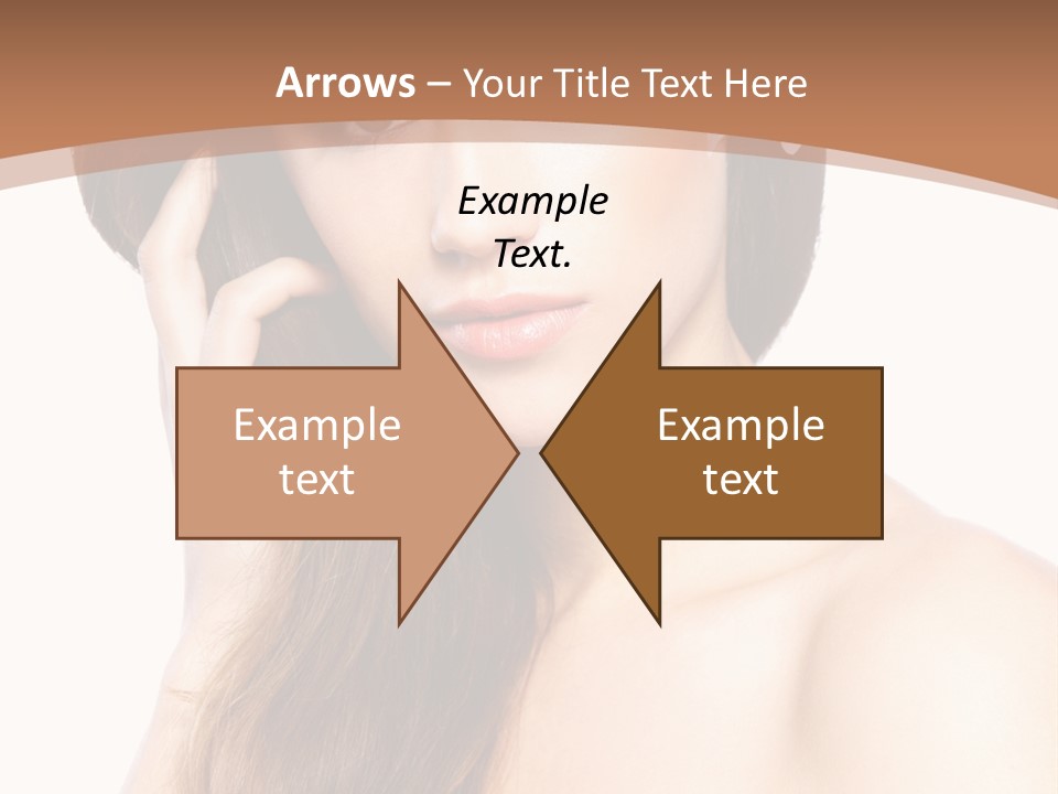 Portrait Beauty Flower PowerPoint Template