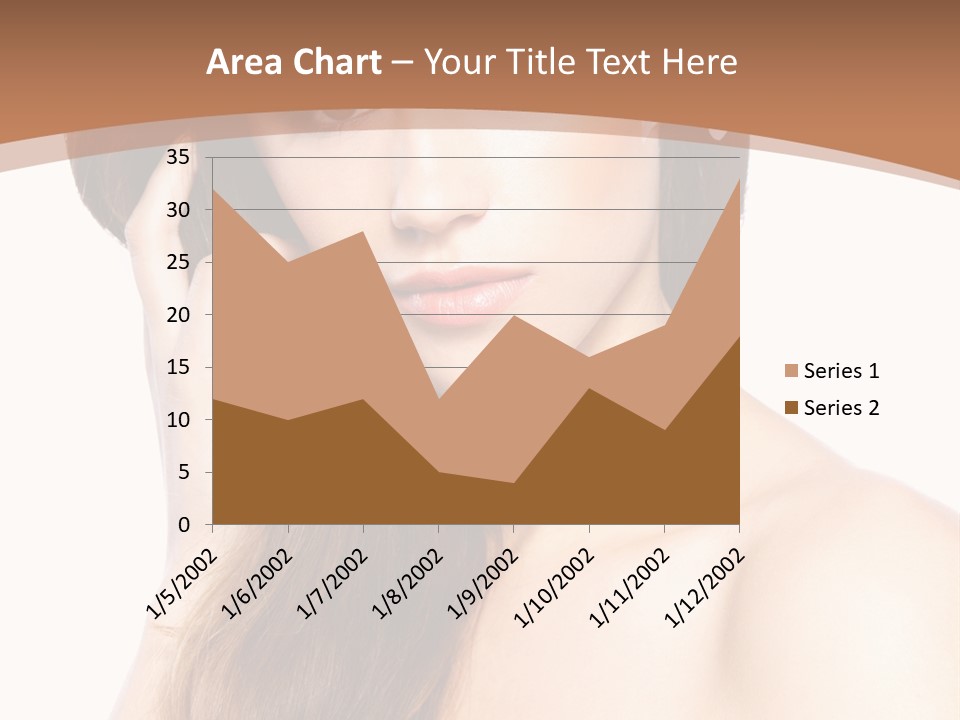Portrait Beauty Flower PowerPoint Template
