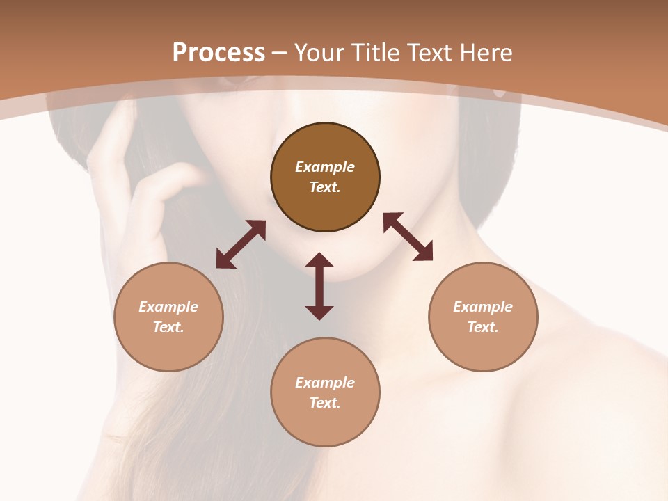 Portrait Beauty Flower PowerPoint Template