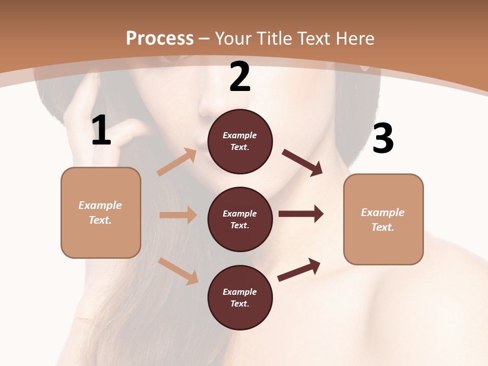 Portrait Beauty Flower PowerPoint Template