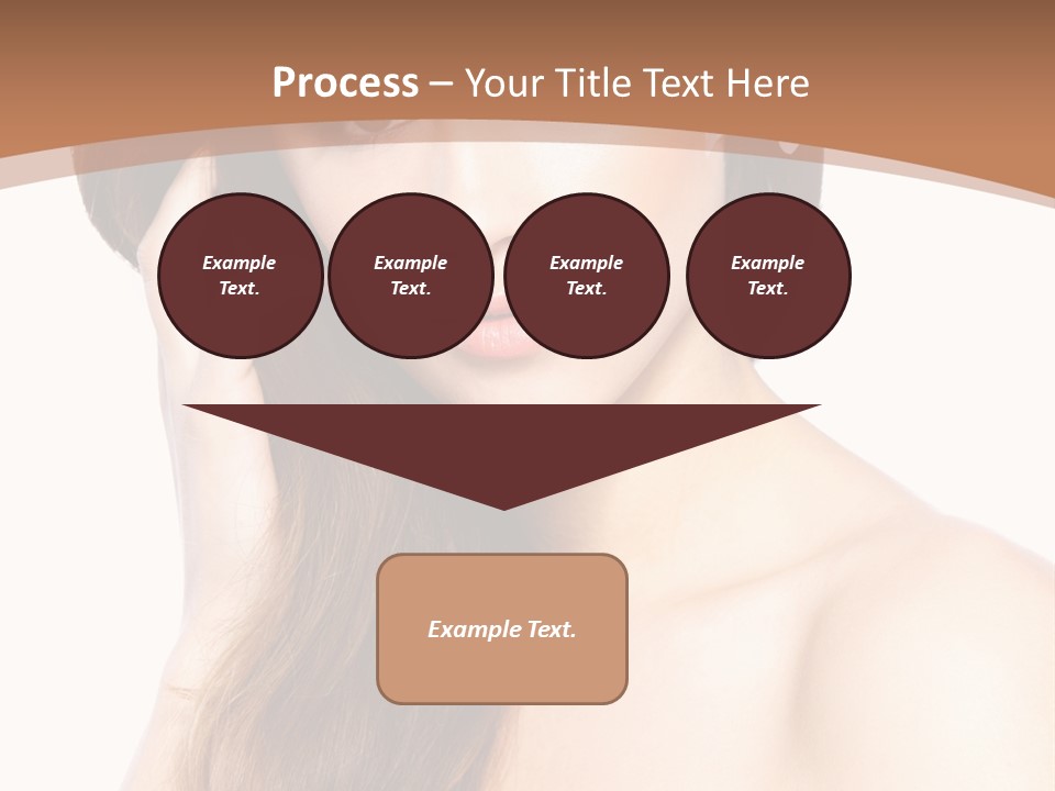 Portrait Beauty Flower PowerPoint Template