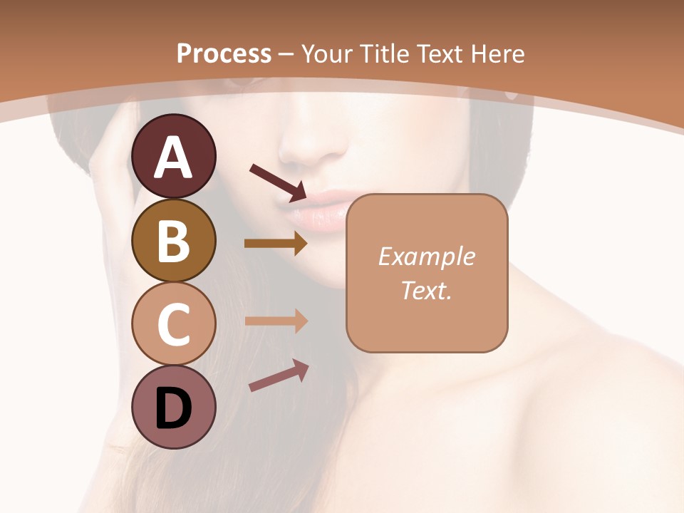 Portrait Beauty Flower PowerPoint Template