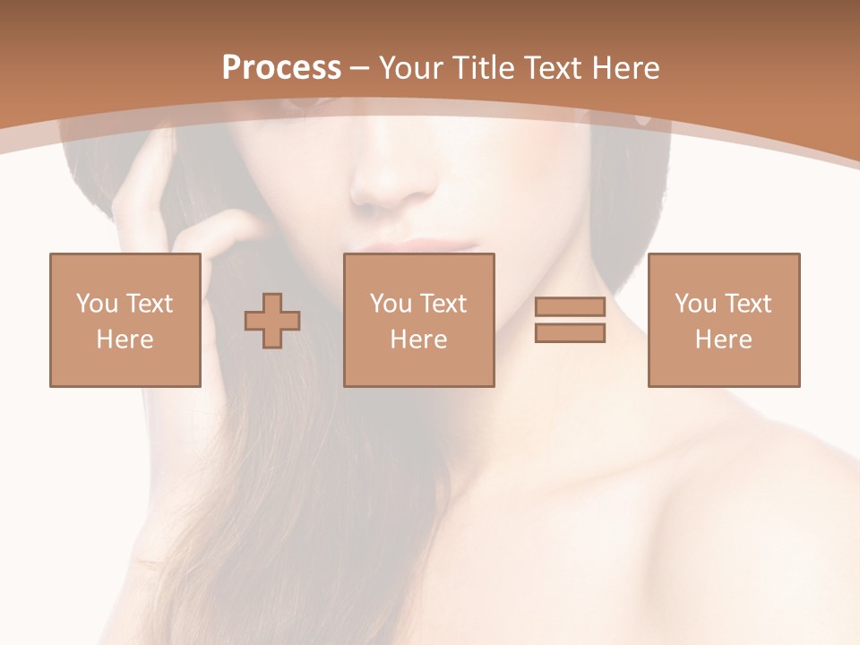 Portrait Beauty Flower PowerPoint Template