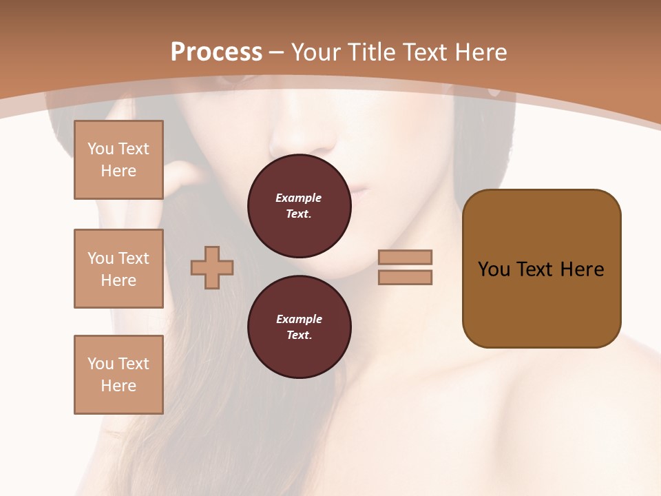 Portrait Beauty Flower PowerPoint Template