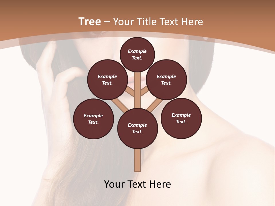 Portrait Beauty Flower PowerPoint Template