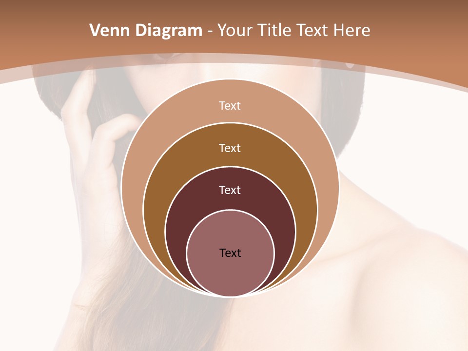 Portrait Beauty Flower PowerPoint Template