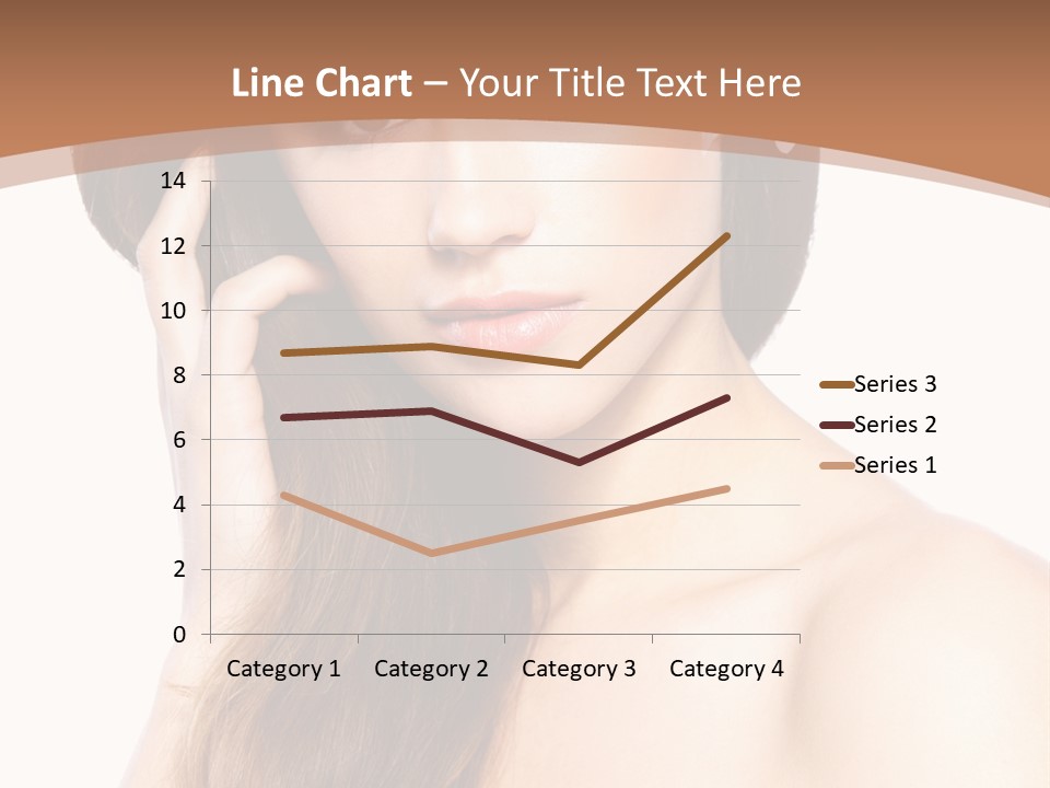 Portrait Beauty Flower PowerPoint Template