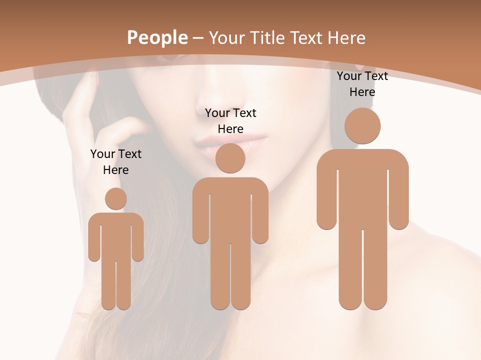 Portrait Beauty Flower PowerPoint Template