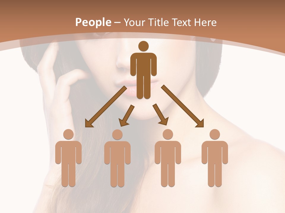 Portrait Beauty Flower PowerPoint Template