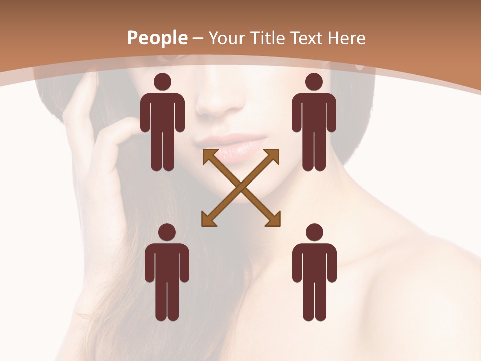 Portrait Beauty Flower PowerPoint Template