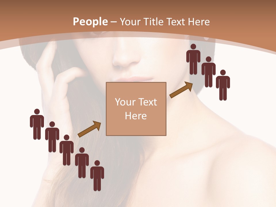 Portrait Beauty Flower PowerPoint Template