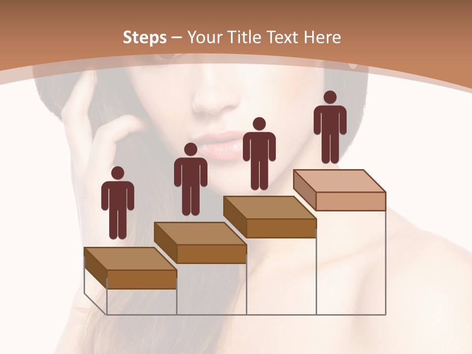 Portrait Beauty Flower PowerPoint Template