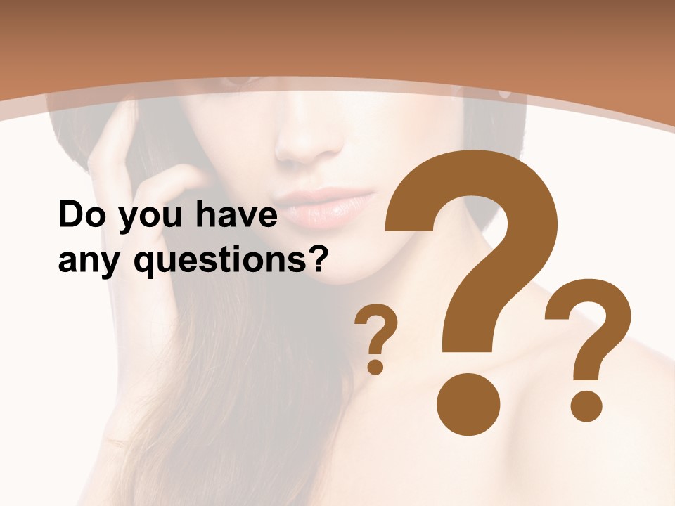 Portrait Beauty Flower PowerPoint Template