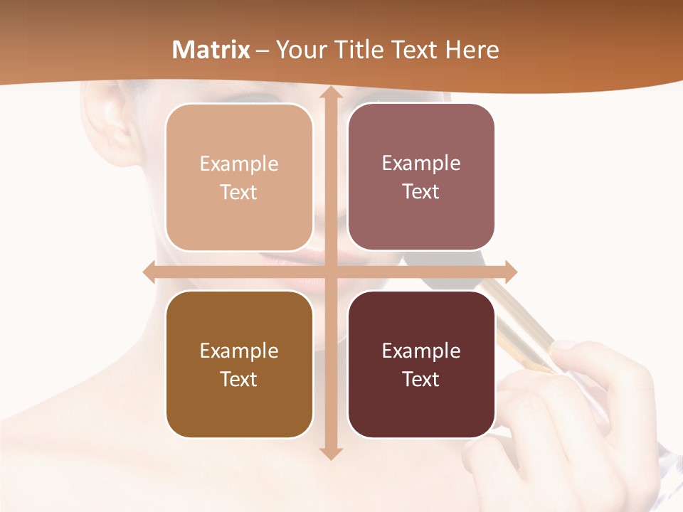 Brunette Fresh Pure PowerPoint Template