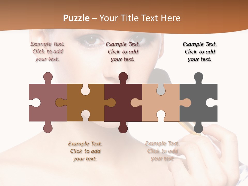 Brunette Fresh Pure PowerPoint Template