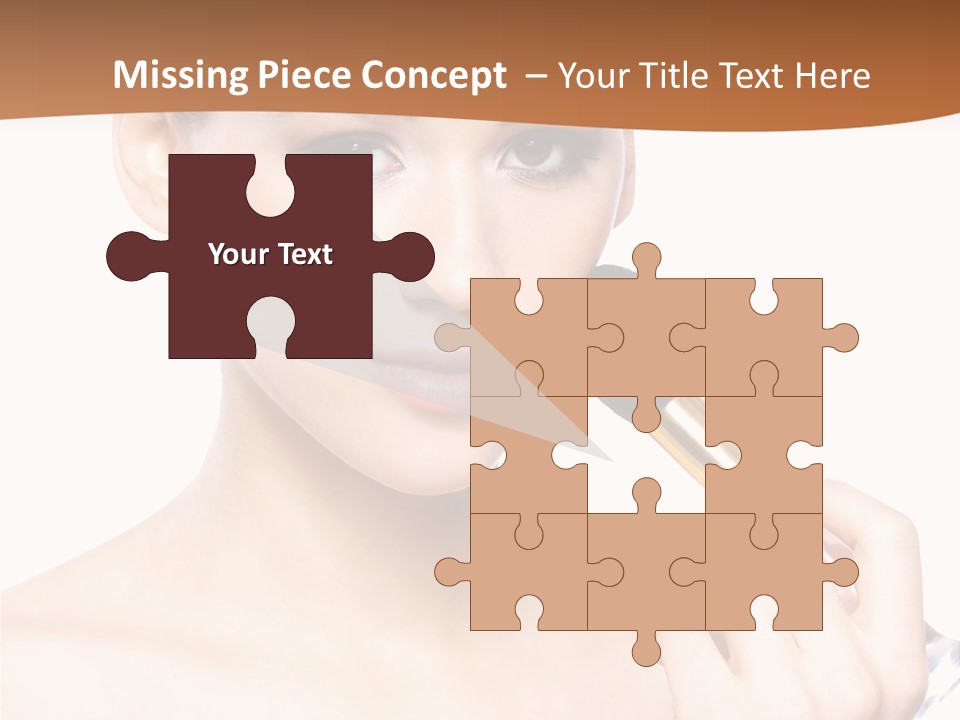 Brunette Fresh Pure PowerPoint Template