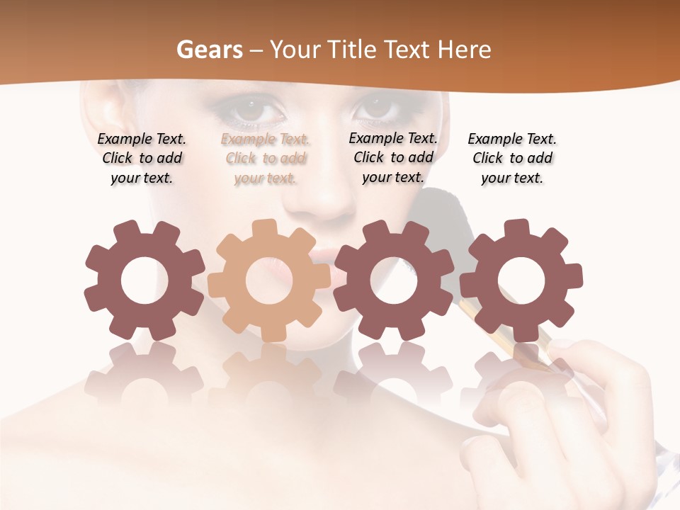 Brunette Fresh Pure PowerPoint Template