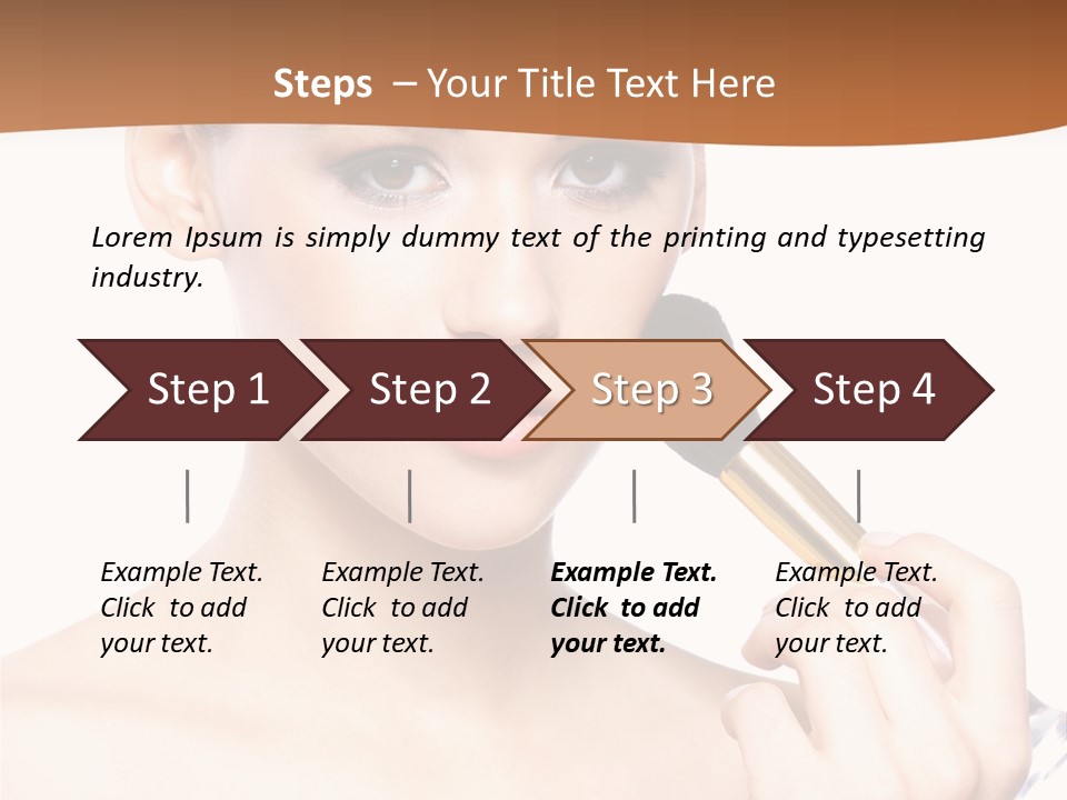 Brunette Fresh Pure PowerPoint Template