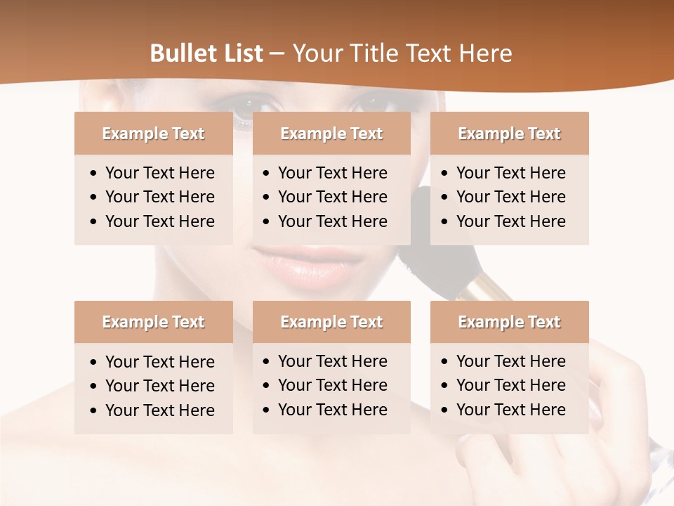 Brunette Fresh Pure PowerPoint Template