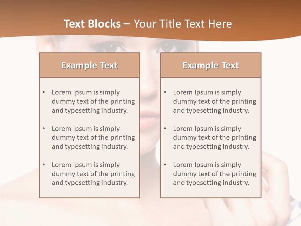 Brunette Fresh Pure PowerPoint Template