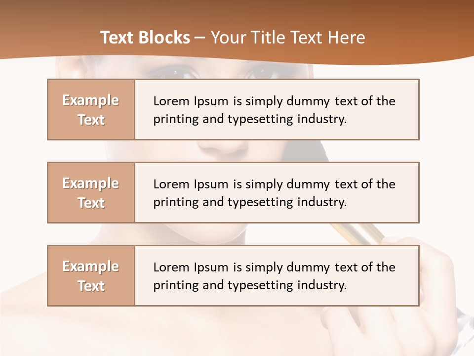 Brunette Fresh Pure PowerPoint Template