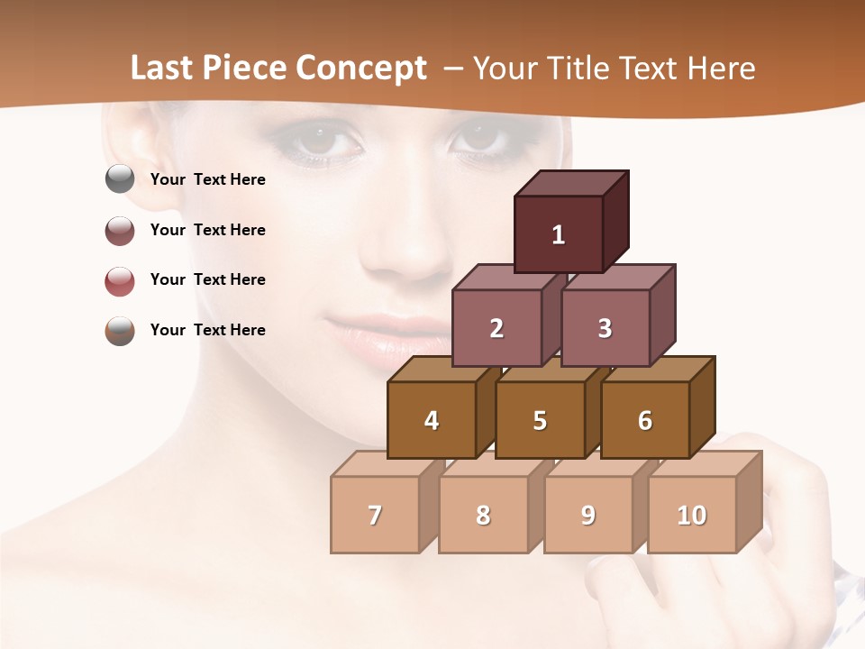 Brunette Fresh Pure PowerPoint Template