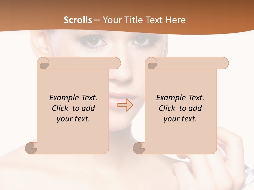 Brunette Fresh Pure PowerPoint Template